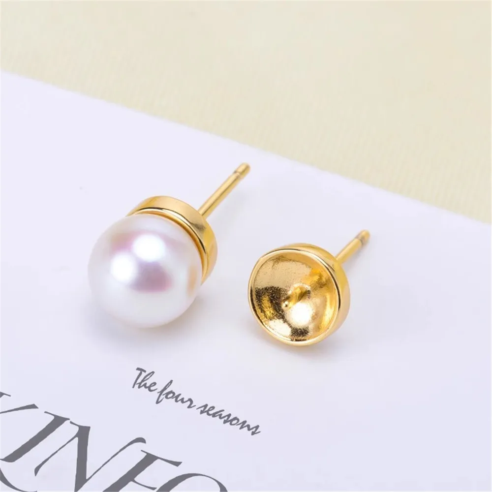 DIY Pearl Accessories S925 Sterling Silver Natural Pearl Earrings Empty Fashion Earrings Fit 5-7m Round Beads E237
DIY Pearl Accessories S925 Sterling Silver Natural Pearl Earrings Empty Fashion Earrings Fit 5-7m Round Beads E237