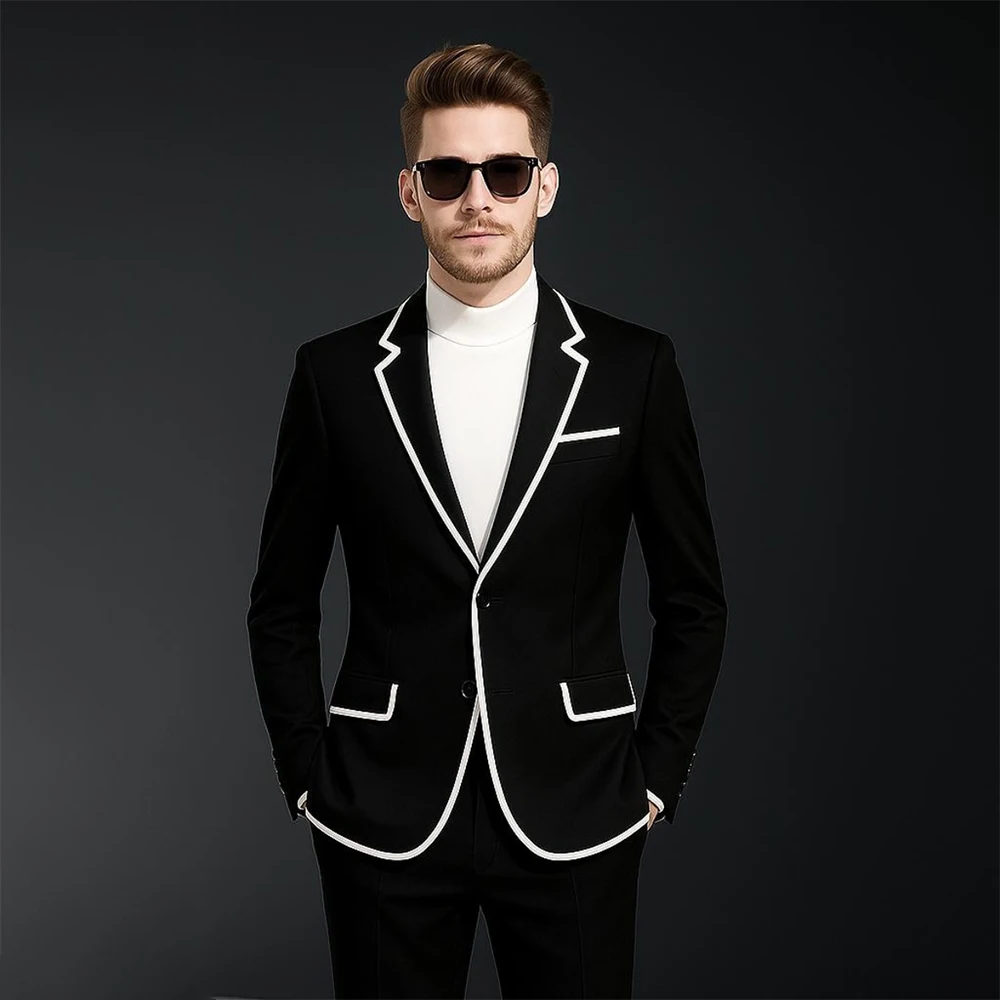 Customzied Solid Color Men's Suits Fashion Single Breasted Notch Lapel Skinny Blazer High Quality 2 Piece Jacket Pants Outfits
Customzied Solid Color Men's Suits Fashion Single Breasted Notch Lapel Skinny Blazer High Quality 2 Piece Jacket Pants Outfits