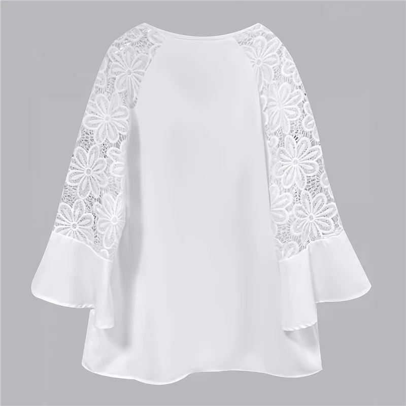 AOAO-Womens Summer Casual 3/4 Length Sleeve Crew Neck T Shirts Hollow-Out Splice Lace Tunic Solid Color Blouse
AOAO-Womens Summer Casual 3/4 Length Sleeve Crew Neck T Shirts Hollow-Out Splice Lace Tunic Solid Color Blouse