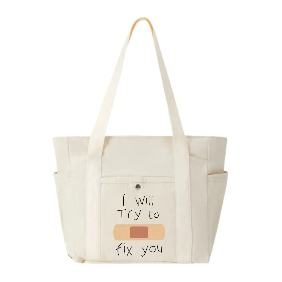 I Will Try to Fix You Bandage Text Men and Women Relaxed and Simple Versatile Storage Bag
I Will Try to Fix You Bandage Text Men and Women Relaxed and Simple Versatile Storage Bag