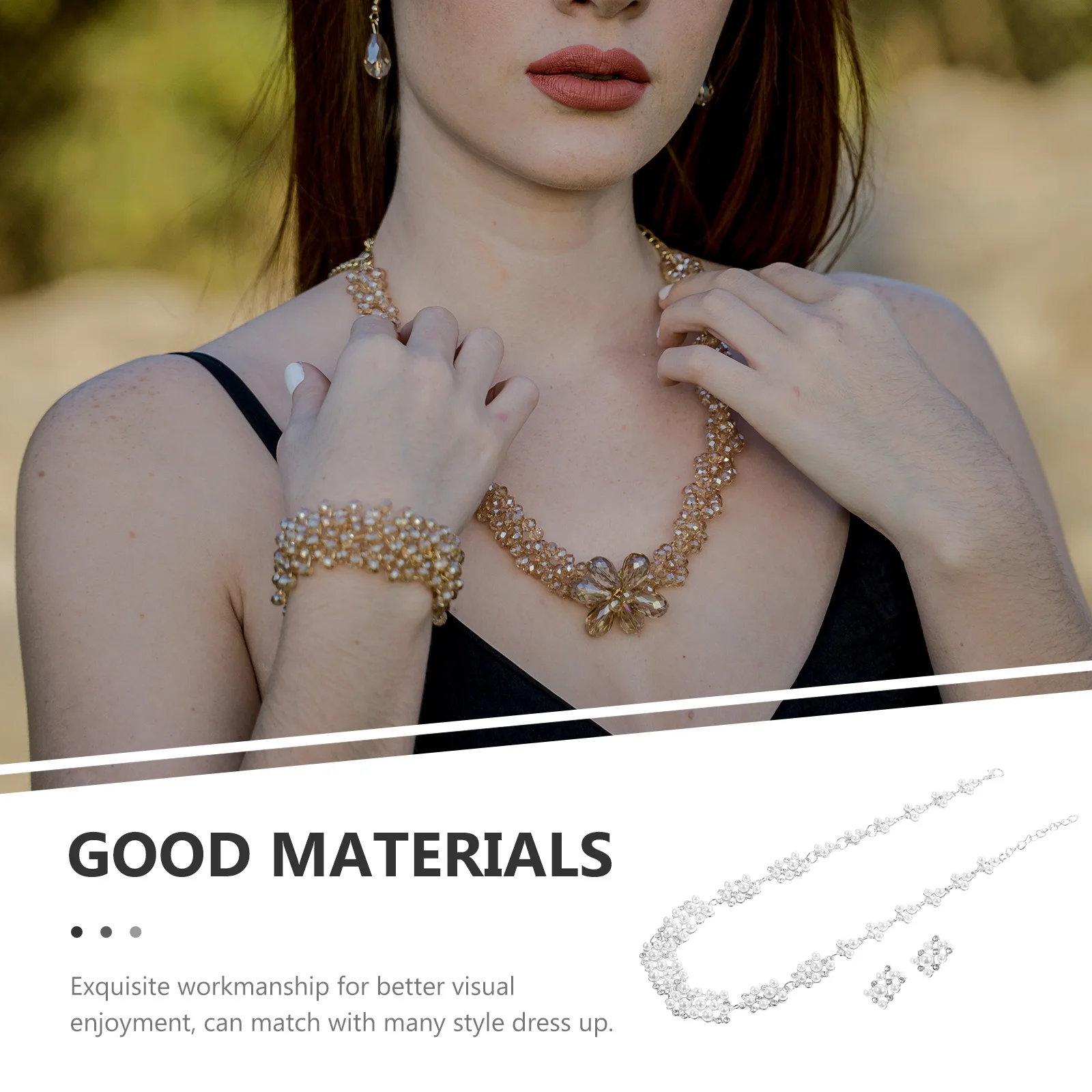 1Set Pearl Jewelry Set Necklace Earrings Wedding Accessories for Prom Banquet Bride Necklace,bride Jewelry Set
1Set Pearl Jewelry Set Necklace Earrings Wedding Accessories for Prom Banquet Bride Necklace,bride Jewelry Set