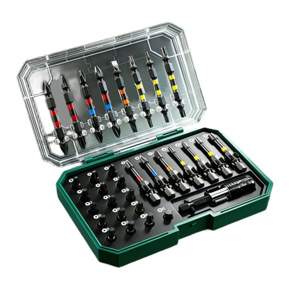 Screwdriver Bit Set for Power Tools Including Flat Star Hex and Slotted Profiles Made of Steel for Long-Term Reliability in Use
Screwdriver Bit Set for Power Tools Including Flat Star Hex and Slotted Profiles Made of Steel for Long-Term Reliability in Use