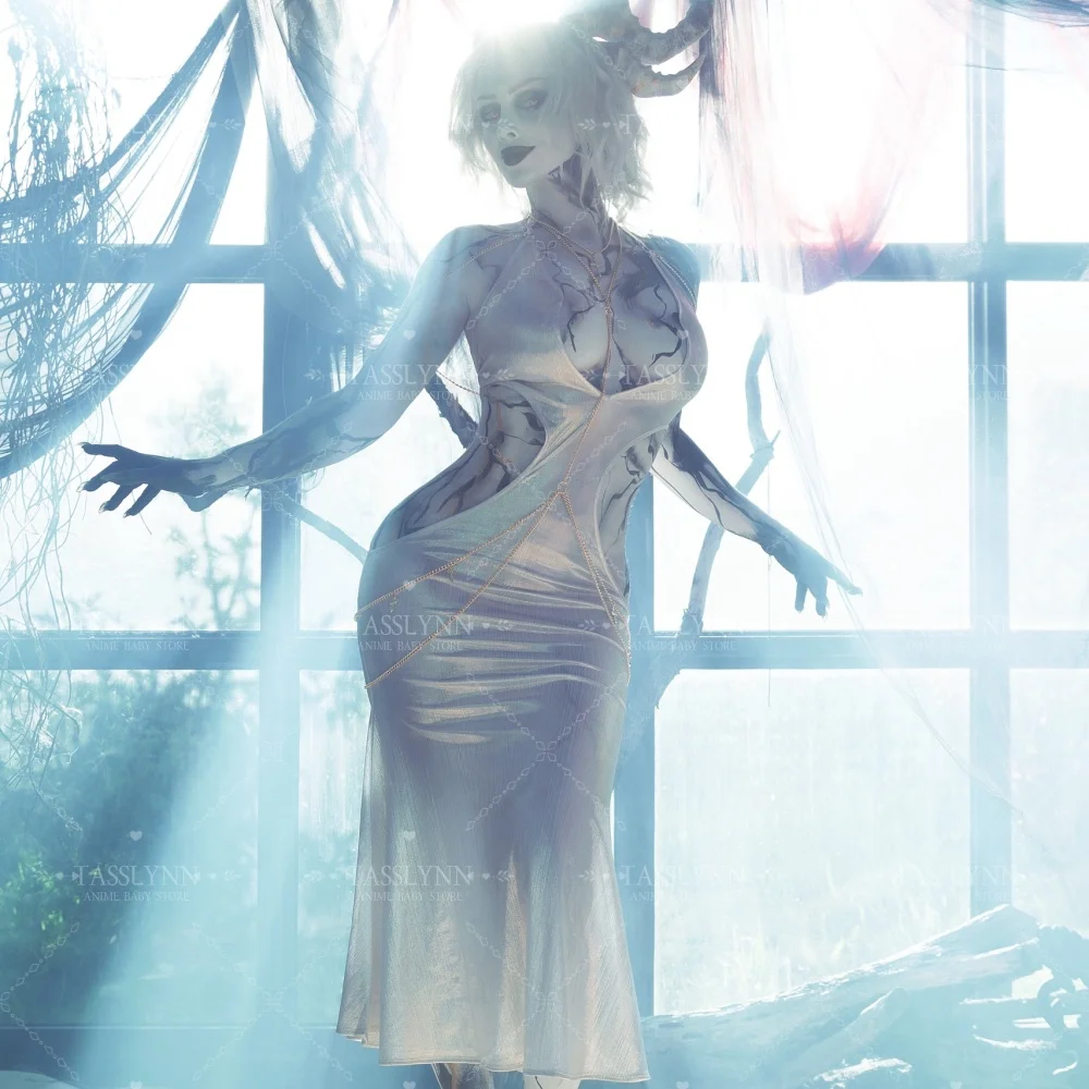 Night Hunter Anime Cosplay Liquid Metal Body Chain Dress nun Halloween Costumes for Women Albedo Succubus Cossplay Sexy
Night Hunter Anime Cosplay Liquid Metal Body Chain Dress nun Halloween Costumes for Women Albedo Succubus Cossplay Sexy
