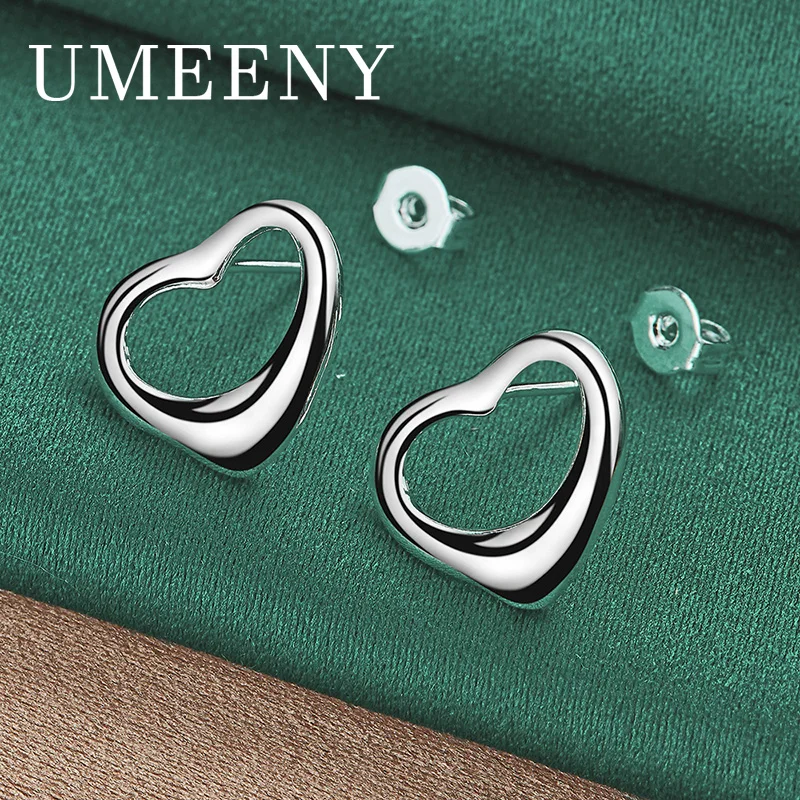 Fashion 925 sterling silver exquisite simple heart earrings for women luxury jewelry wedding accessories
Fashion 925 sterling silver exquisite simple heart earrings for women luxury jewelry wedding accessories
