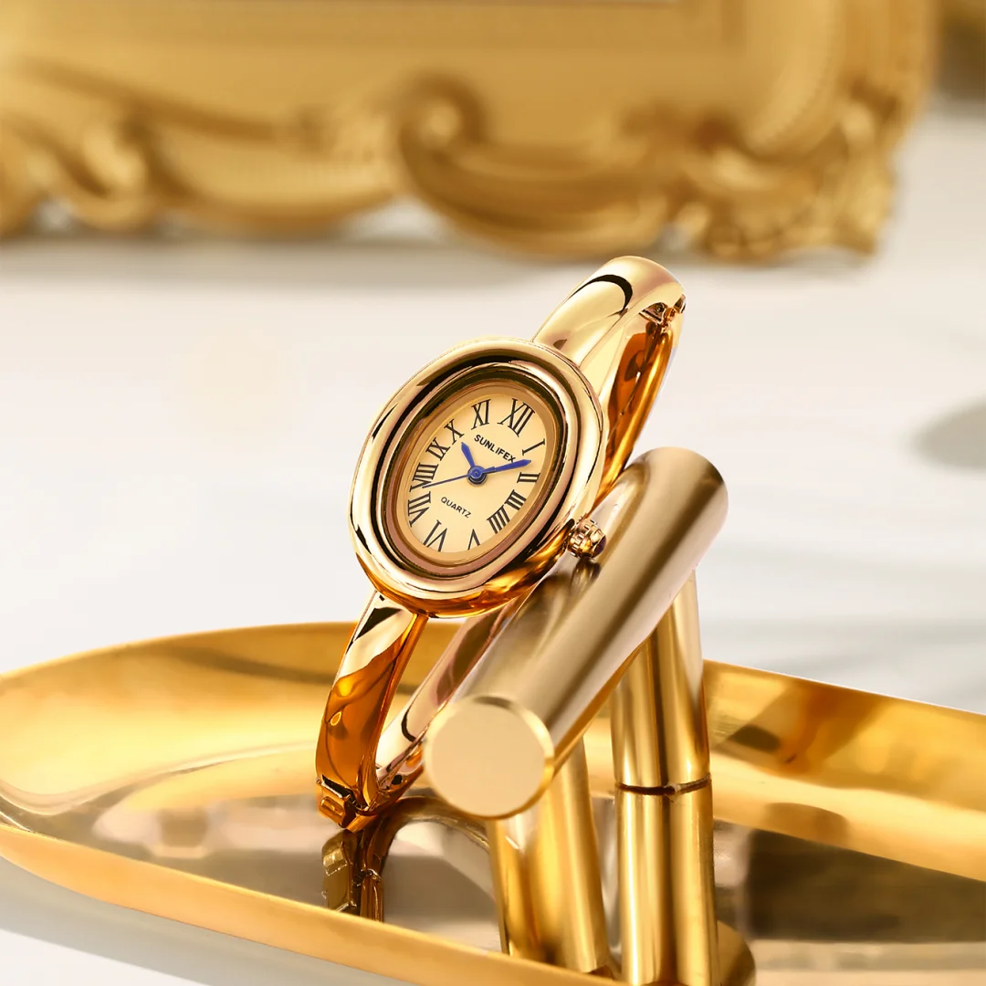 Hot Women Rome Simple Dial Quartz Watch Brand Luxury Gold Or Silver Colors Bangle Oval Wristwatch Gifts Montre Femme Clock
Hot Women Rome Simple Dial Quartz Watch Brand Luxury Gold Or Silver Colors Bangle Oval Wristwatch Gifts Montre Femme Clock