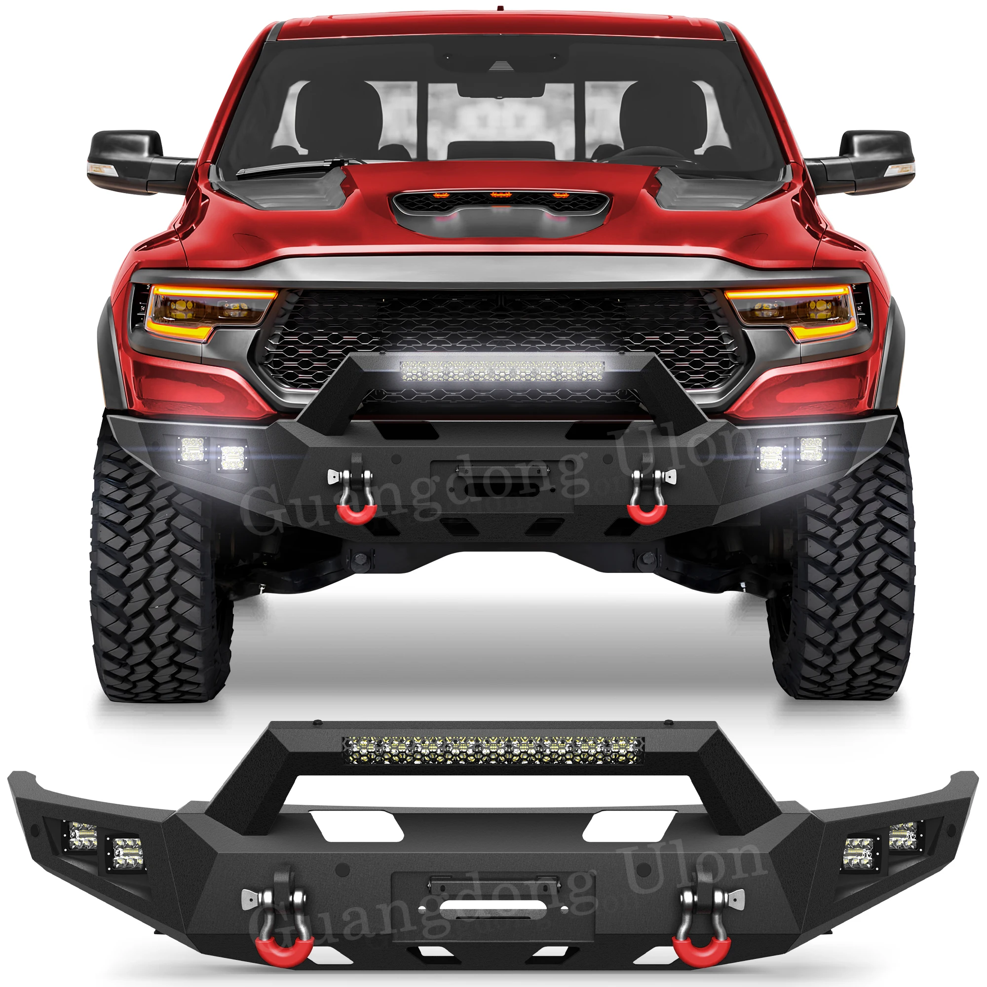 Off-Road Armored Front Bumper w/ Winch Plate | Ram 1500 TRX 2021-2024 | Heavy-Duty Upgrade for Overland & Battle-Ready Style
Off-Road Armored Front Bumper w/ Winch Plate | Ram 1500 TRX 2021-2024 | Heavy-Duty Upgrade for Overland & Battle-Ready Style