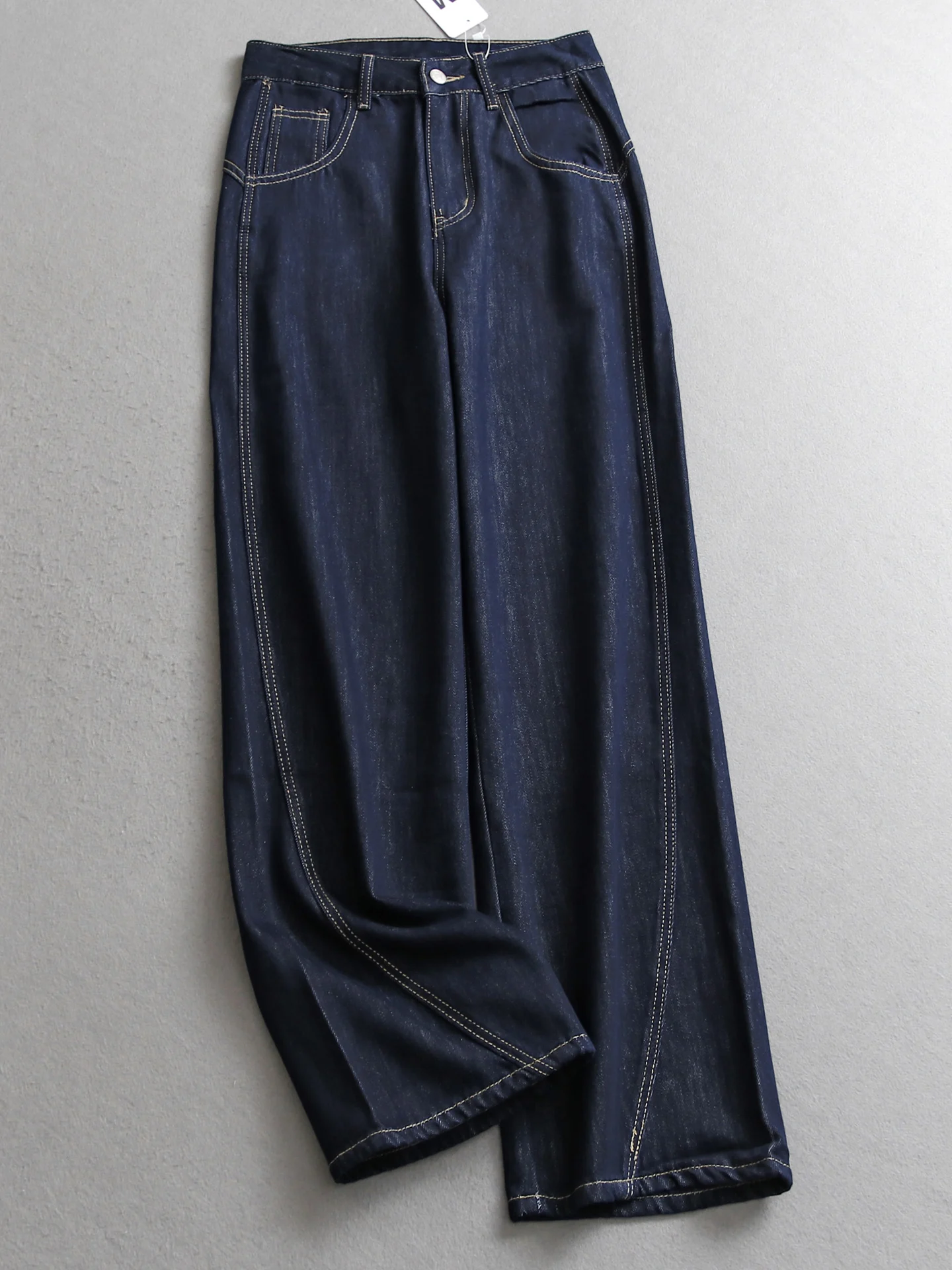High Waist Wide Leg Jeans Casual Loose Women's Jeans Decorative Stitching Simple Design Comfortable Breathable Cotton Blend
High Waist Wide Leg Jeans Casual Loose Women's Jeans Decorative Stitching Simple Design Comfortable Breathable Cotton Blend