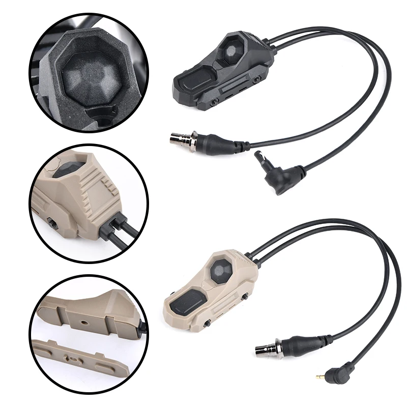 Тактический двойной функциональный дистанционный переключатель давления WADSN Airsoft Axon для PEQ-15 DBAL-A2 MAWL NGAL Laser M300 M600 Scout Flashlight
Тактический двойной функциональный дистанционный переключатель давления WADSN Airsoft Axon для PEQ-15 DBAL-A2 MAWL NGAL Laser M300 M600 Scout Flashlight