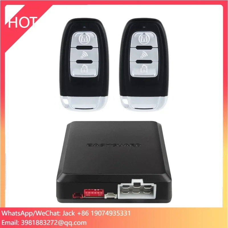 Factory Price Universal EC002-NFC DC 12V Burglar Alarm With PKE Push Start Button & Remote Engine Start Auto Start