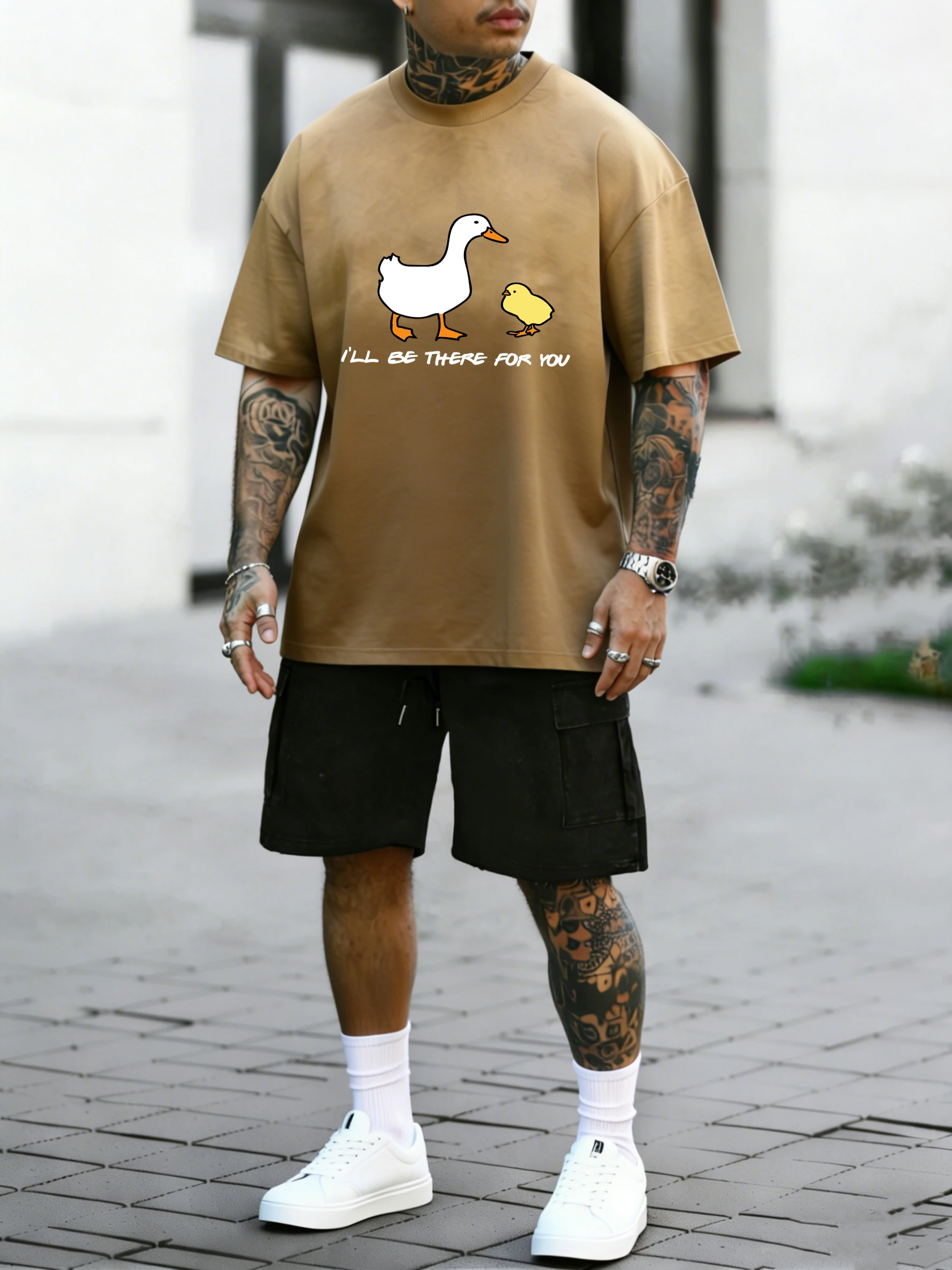 Удобная футболка с рисунком Goose Will Be There For You, мужские спортивные летние шорты, модный хлопковый топ в стиле ретро, спортивная одежда унисекс с круглым вырезом
Удобная футболка с рисунком Goose Will Be There For You, мужские спортивные летние шорты, модный хлопковый топ в стиле ретро, спортивная одежда унисекс с круглым вырезом