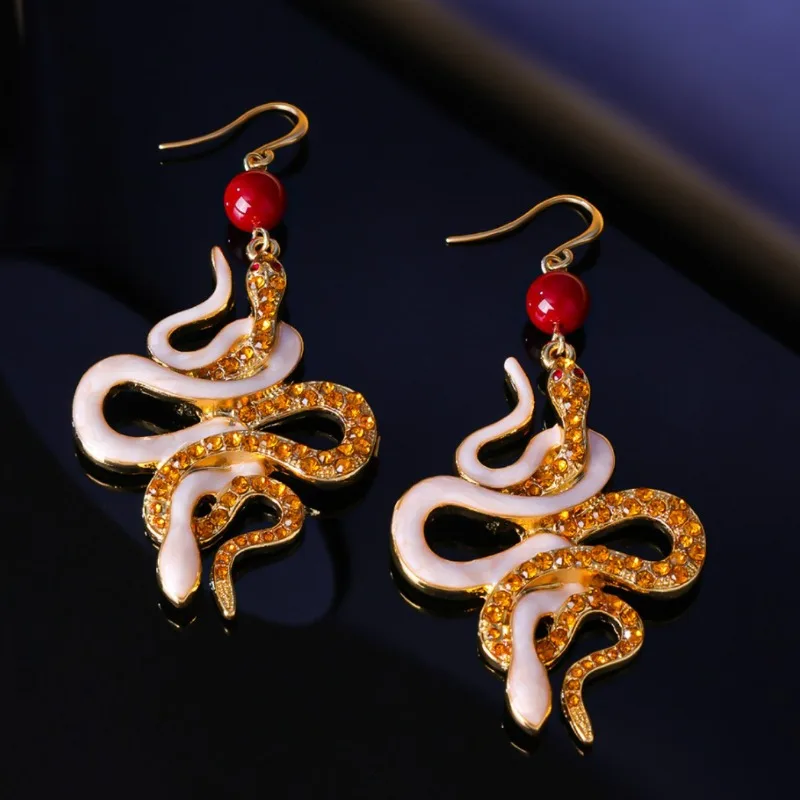 Модные серьги с двойным змеиным узором, эмалью и стразами, элегантные, с изысканным дизайном, для создания уникального образа
Модные серьги с двойным змеиным узором, эмалью и стразами, элегантные, с изысканным дизайном, для создания уникального образа
