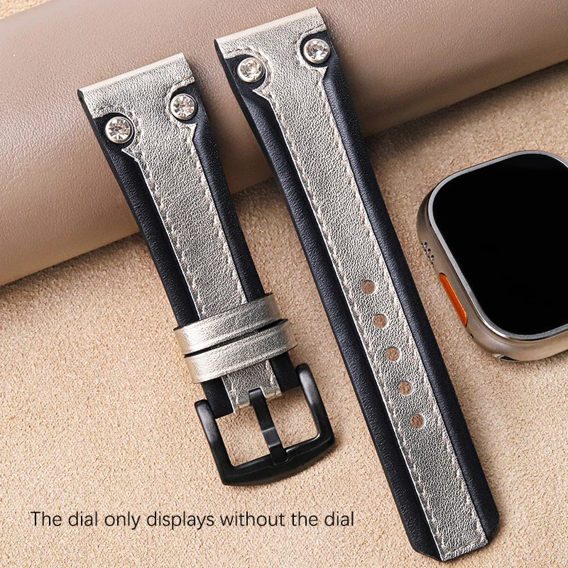 Suitable For Apples Iwacth Watch Band S9 Men's Style Ultra Leather s8mm Needle Buckle Ultra2
Suitable For Apples Iwacth Watch Band S9 Men's Style Ultra Leather s8mm Needle Buckle Ultra2