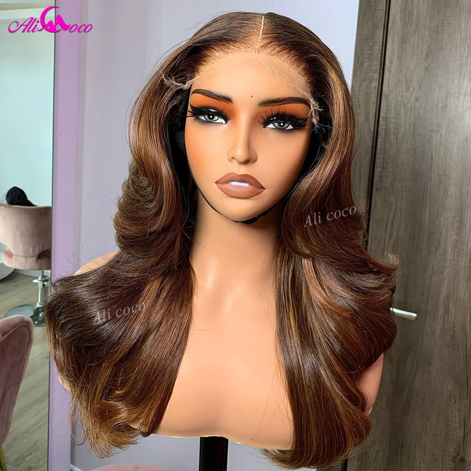 13x6 Light Chocolate Brown Lace Front Wigs Human Hair 4# Body Wave 13x4 Lace Frontal Wigs Human Hair Pre Plucked Wigs For Women
13x6 Light Chocolate Brown Lace Front Wigs Human Hair 4# Body Wave 13x4 Lace Frontal Wigs Human Hair Pre Plucked Wigs For Women