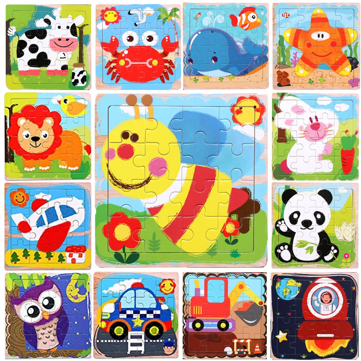 16 Slices Puzzles Gift for Kids for Ages 3-6 Montessori Wooden Jigsaw Puzzles for Toddler Children Learning Educational Toys
16 Slices Puzzles Gift for Kids for Ages 3-6 Montessori Wooden Jigsaw Puzzles for Toddler Children Learning Educational Toys