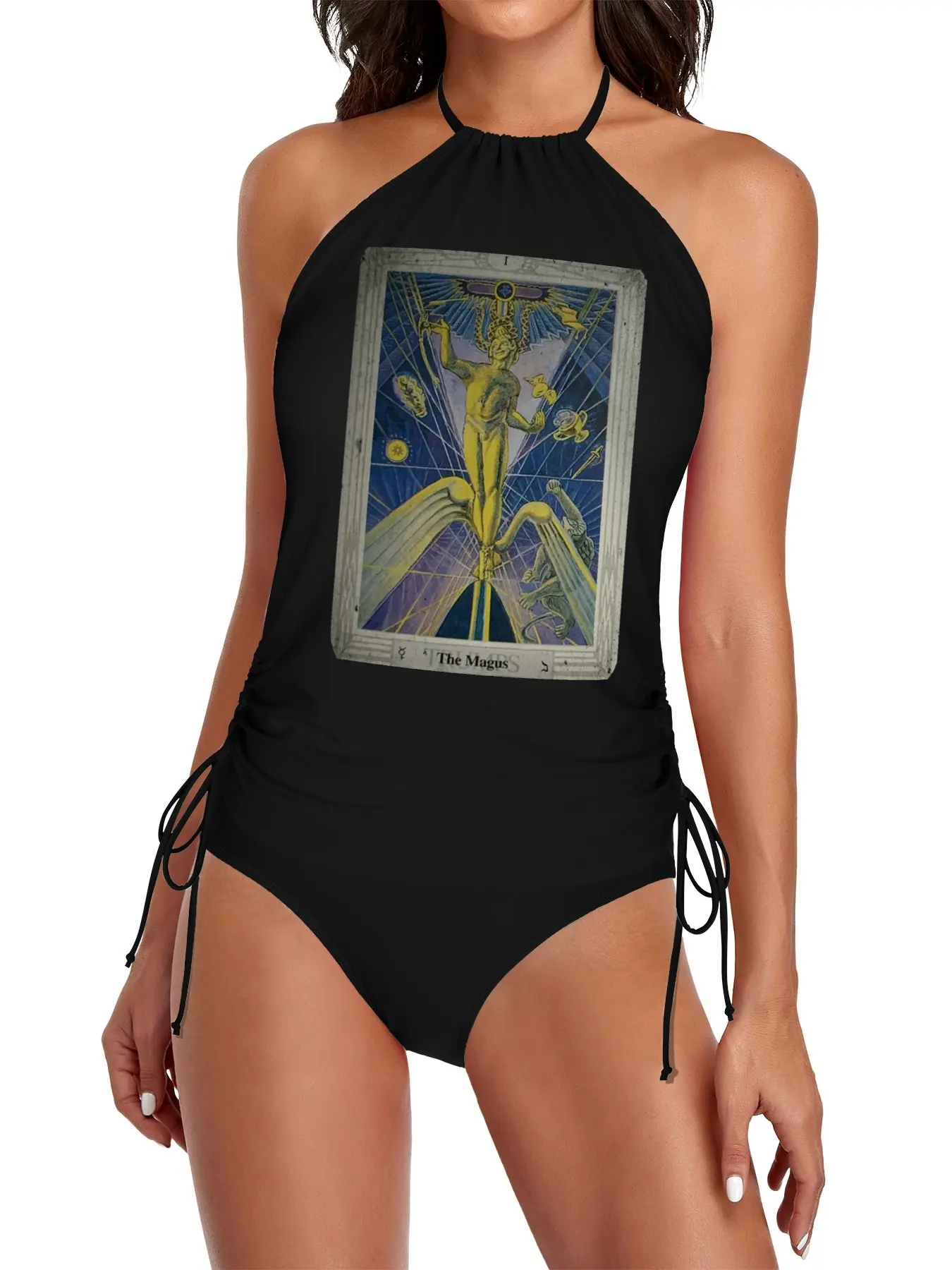 Thoth Tarot - I The Magus + Distressed Split Swimsuit Set bikini 2025 woman beach pareos for women Clothing female
Thoth Tarot - I The Magus + Distressed Split Swimsuit Set bikini 2025 woman beach pareos for women Clothing female