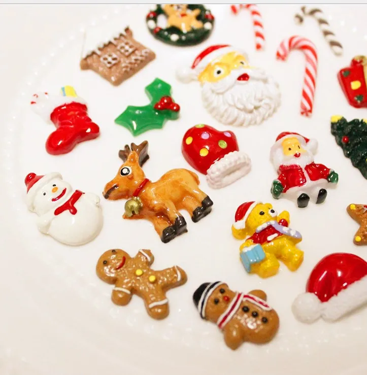 40Pcs Christmas Resin Accessories DIY Small Pendant Decoration for Mobile Phone Case Hairpin Jewelry Handmade Materials
40Pcs Christmas Resin Accessories DIY Small Pendant Decoration for Mobile Phone Case Hairpin Jewelry Handmade Materials