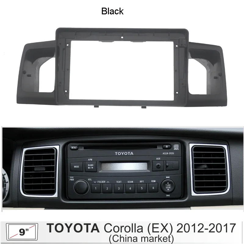 Комплект рамки панели приборной панели автомобиля для TOYOTA Corolla EX 2007-2012, авто стерео крепление, лицевая панель
Комплект рамки панели приборной панели автомобиля для TOYOTA Corolla EX 2007-2012, авто стерео крепление, лицевая панель