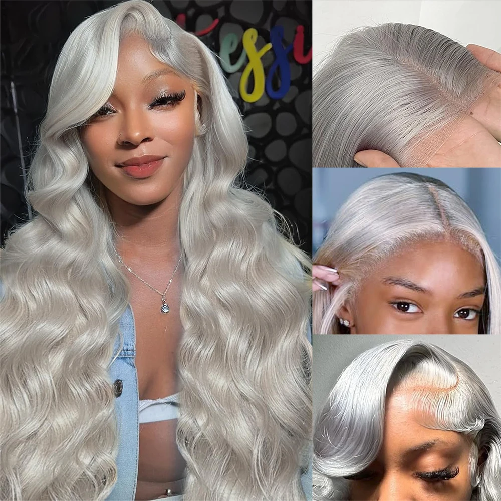 13x4 Body Wave Lace Frontal Wigs Human Hair 13x6 Brazilian Pre Plucked Ombre Grey Lace Front Wig Human Hair Gray Wigs For Women
13x4 Body Wave Lace Frontal Wigs Human Hair 13x6 Brazilian Pre Plucked Ombre Grey Lace Front Wig Human Hair Gray Wigs For Women