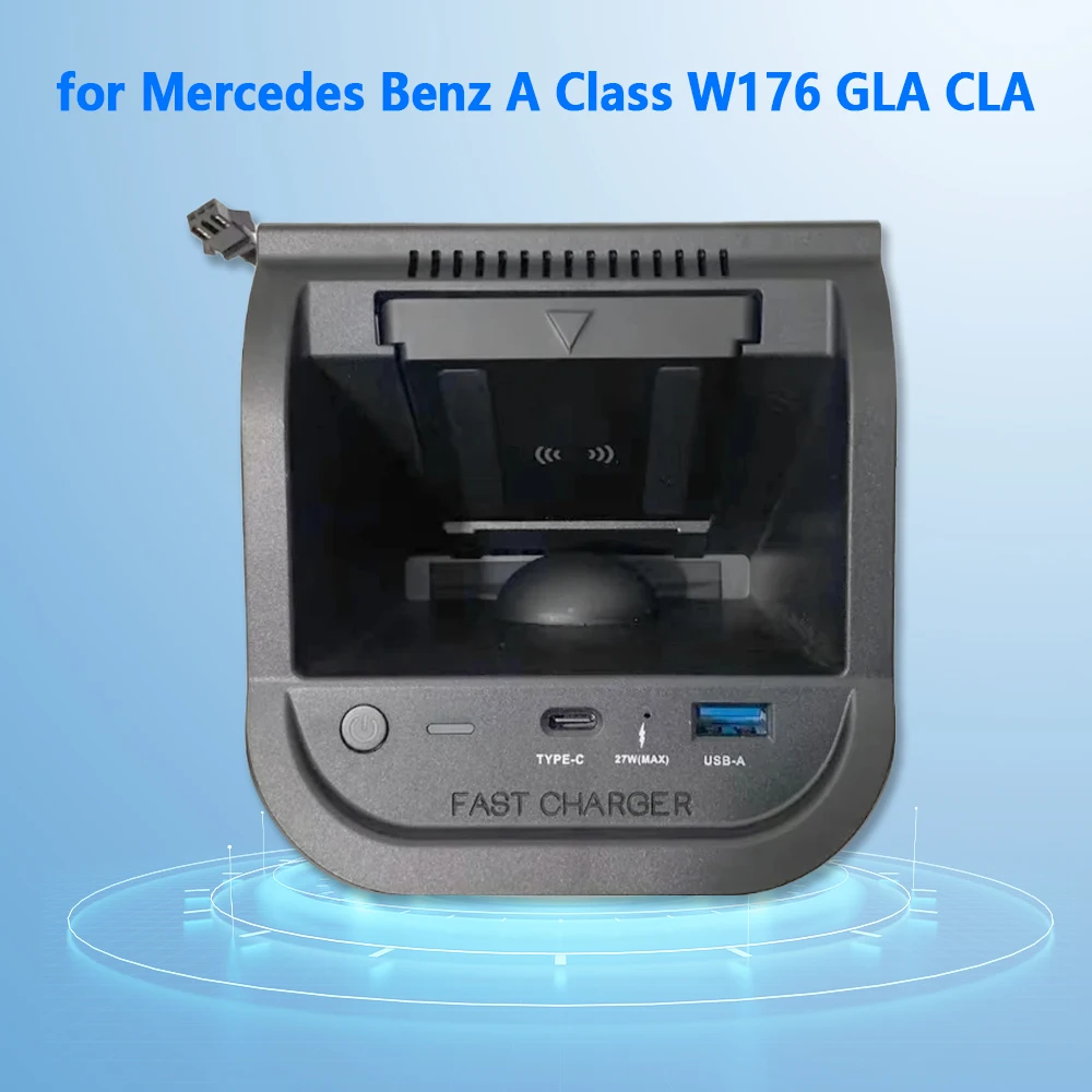 15W Car wireless charger For Mercedes Benz W176 C156 C177 GLA CLA 2018 Phone Holder USB fast charging Pad interior Accessories
15W Car wireless charger For Mercedes Benz W176 C156 C177 GLA CLA 2018 Phone Holder USB fast charging Pad interior Accessories