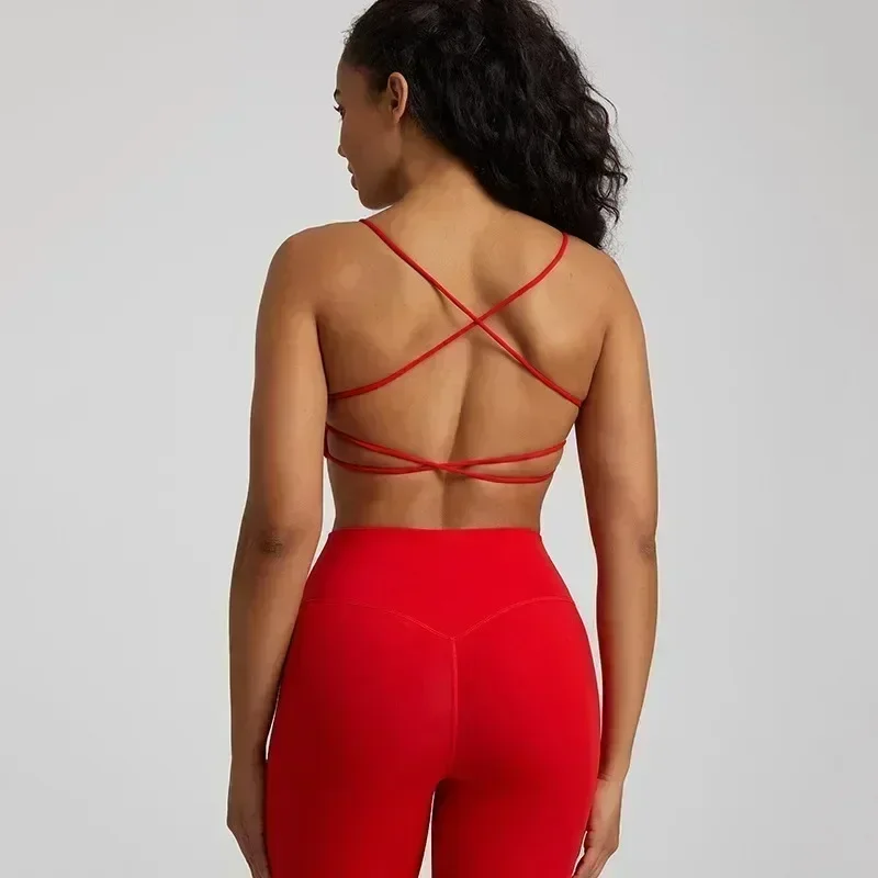 Lemon Women Round Neck Women Fitness Bra Sport Yoga Tank Top Cross Back Gym Chest Pad High Strength Comprehensive Training Jog
Lemon Women Round Neck Women Fitness Bra Sport Yoga Tank Top Cross Back Gym Chest Pad High Strength Comprehensive Training Jog