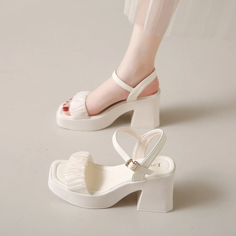 Женские римские сандалии на высоком каблуке, непромокаемая платформа, повседневные летние Faion oes, желто-коричневые, среднего кроя, Strap oes
Женские римские сандалии на высоком каблуке, непромокаемая платформа, повседневные летние Faion oes, желто-коричневые, среднего кроя, Strap oes