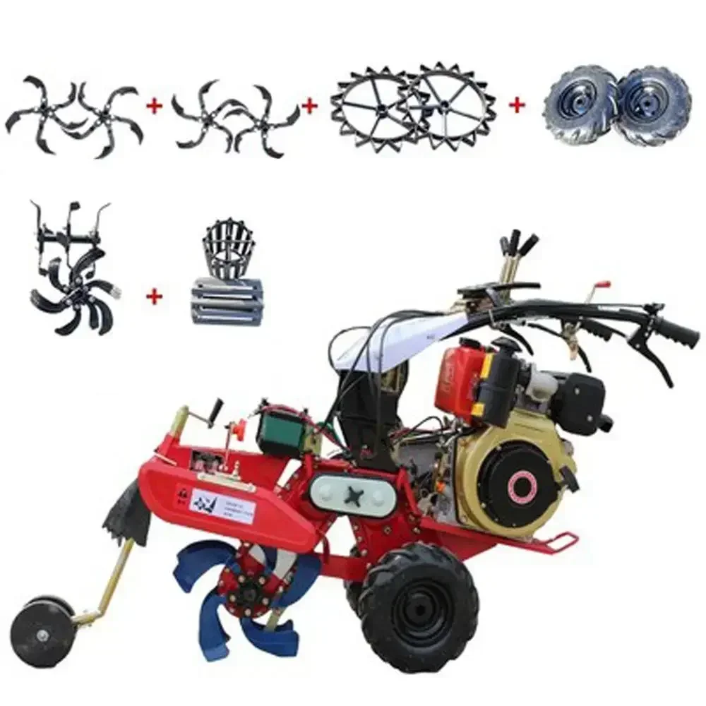 Hot SalesMultifunctional Small Diesel Trenching Rotary Tiller,agricultural Tiller,orchard Cultivator,pastoral Managemen
Hot SalesMultifunctional Small Diesel Trenching Rotary Tiller,agricultural Tiller,orchard Cultivator,pastoral Managemen