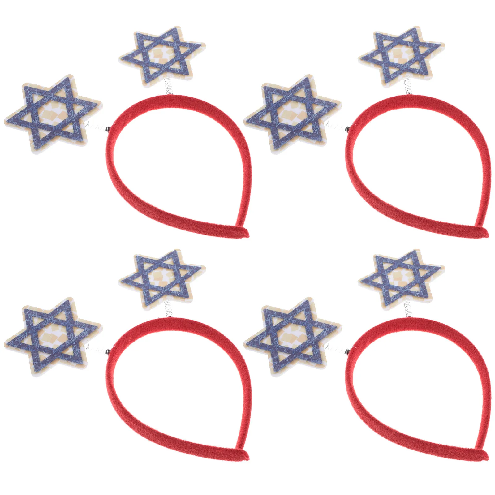 4Pcs Hanukkah Headbands Star of Festive Party Decorations Comfortable Secure Fit for Holiday Photo Props Adults
4Pcs Hanukkah Headbands Star of Festive Party Decorations Comfortable Secure Fit for Holiday Photo Props Adults
