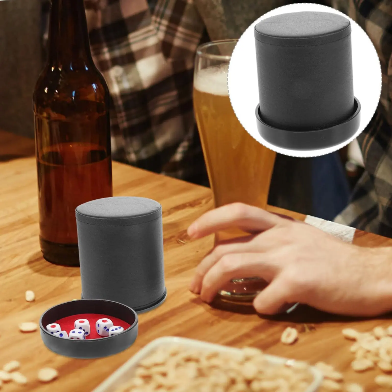 PU Leather Dice Container Set Long-Lasting Construction Game Accessory for Parties
PU Leather Dice Container Set Long-Lasting Construction Game Accessory for Parties