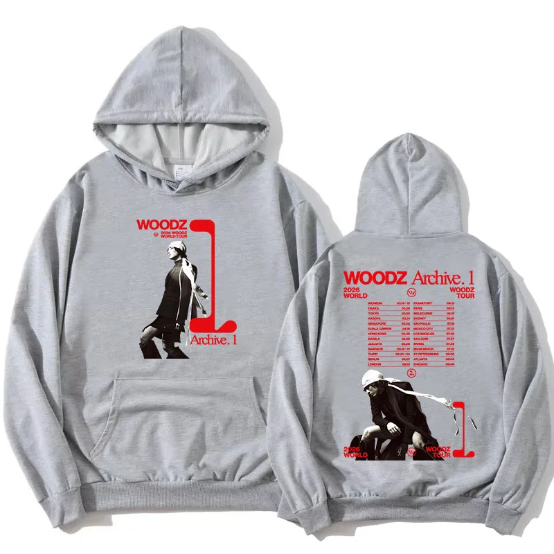 WOODZs Archive 1 World Tour 2026 Hoodies Fashion Long Sleeve Soft Hooded Sweatshirt Graphic Print Merch Casual Pocket Pullovers
WOODZs Archive 1 World Tour 2026 Hoodies Fashion Long Sleeve Soft Hooded Sweatshirt Graphic Print Merch Casual Pocket Pullovers