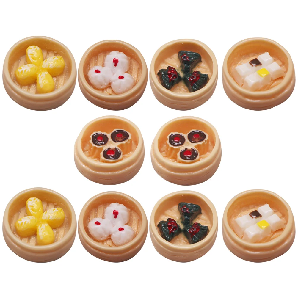 10Pcs Miniature Play Food Decorations Lifelike Simulated Steamed Food Models Tiny Dollhouse Props Detailed Craftsmanship
10Pcs Miniature Play Food Decorations Lifelike Simulated Steamed Food Models Tiny Dollhouse Props Detailed Craftsmanship