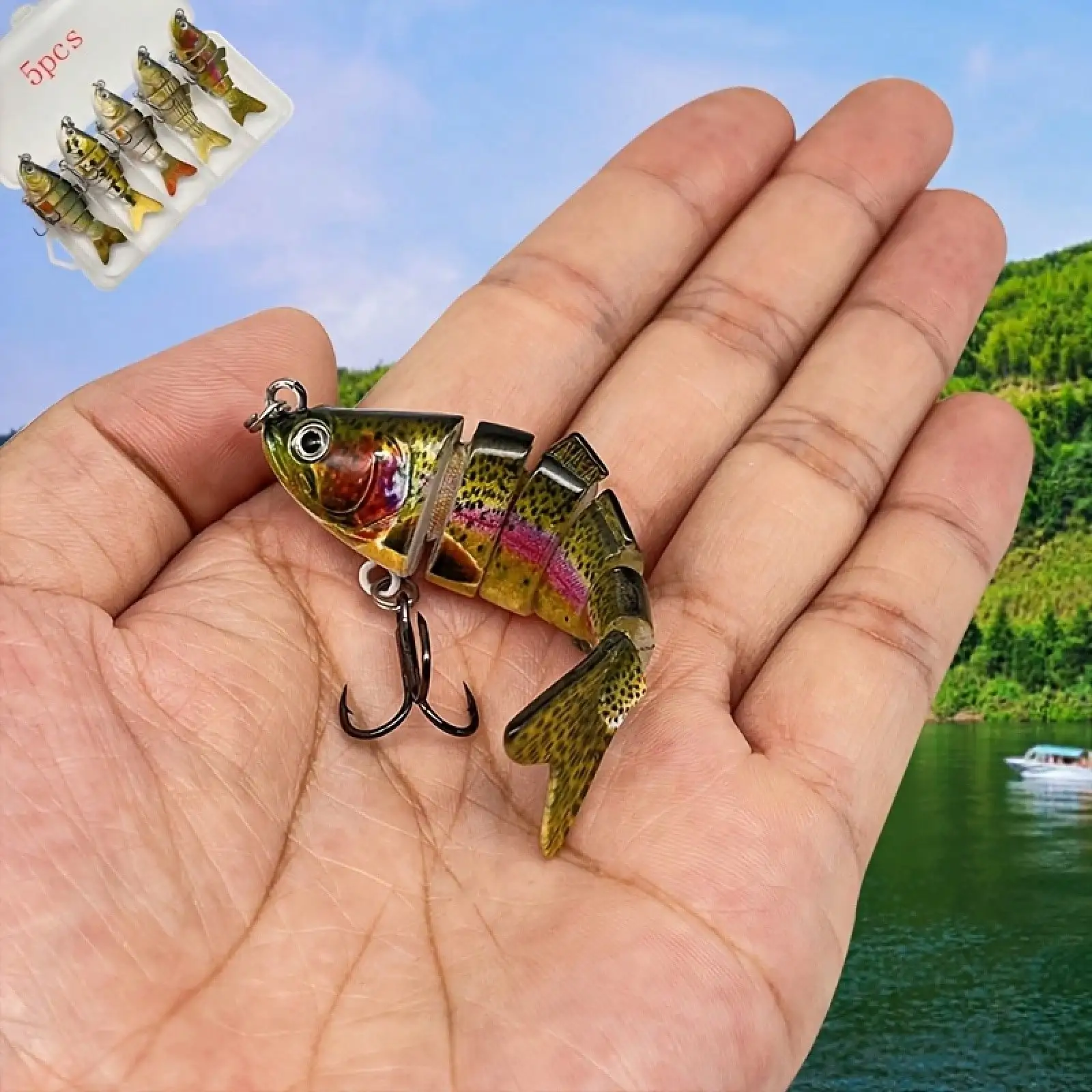 Mini Lure Bionic Fishing Bait 8g Slow Sinking Artificial Hard Bait For Both Saltwater And Freshwater
Mini Lure Bionic Fishing Bait 8g Slow Sinking Artificial Hard Bait For Both Saltwater And Freshwater