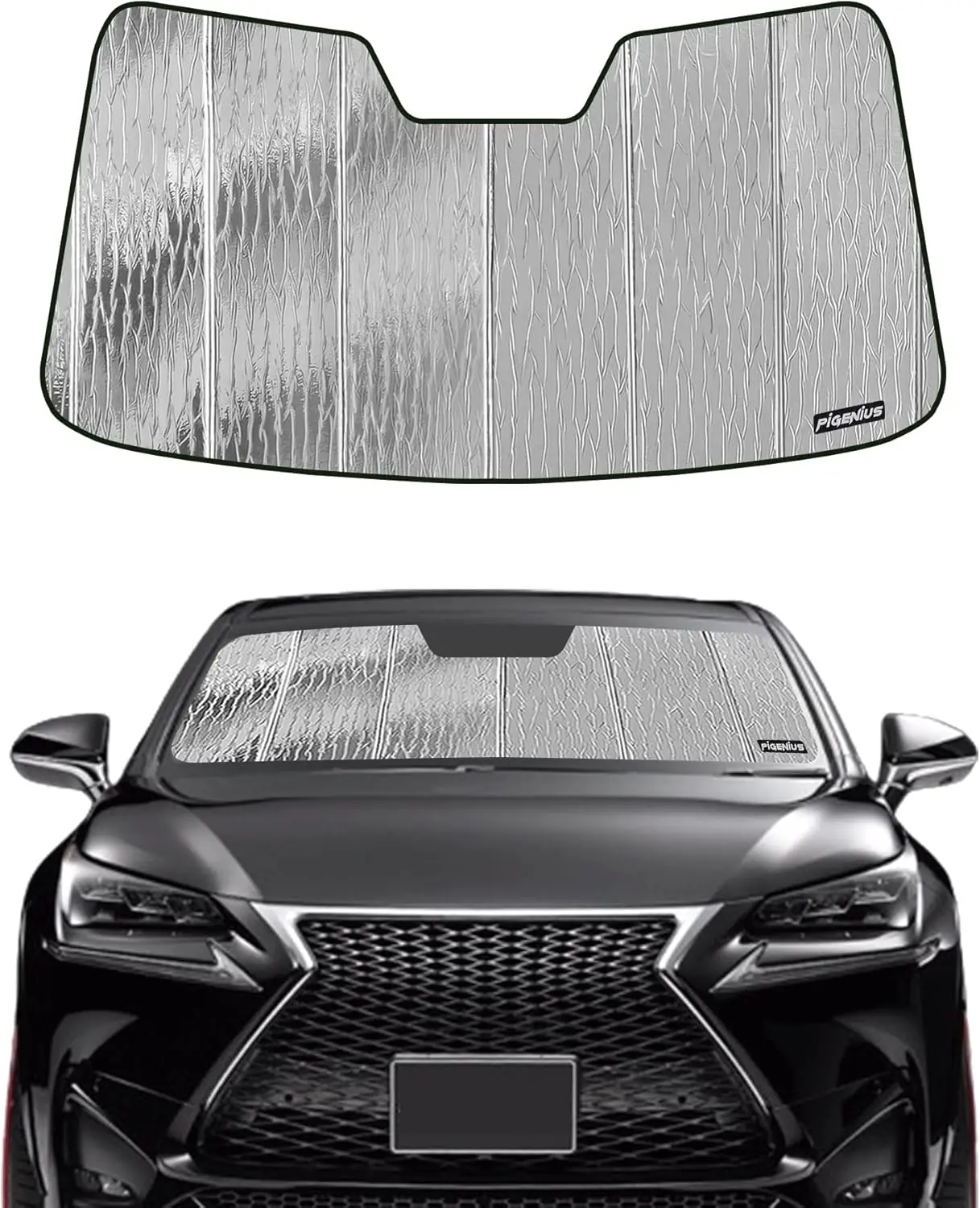 Windshield Sunshade for Lexus NX 2015-2021 - Reversible Silver/Black
Windshield Sunshade for Lexus NX 2015-2021 - Reversible Silver/Black