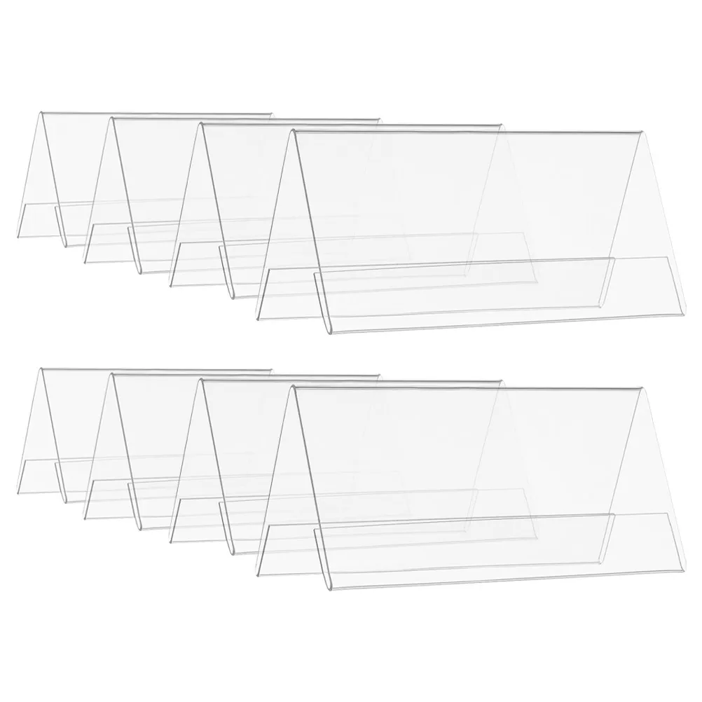 8Pcs Transparent Acrylic Desk Name Plates Tent Display Stand Clear Seating Signs for Office Conference Table Number Holders
8Pcs Transparent Acrylic Desk Name Plates Tent Display Stand Clear Seating Signs for Office Conference Table Number Holders