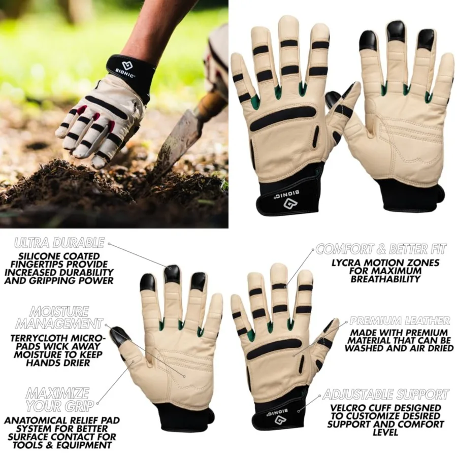 ReliefGrip Premium Leather Gardening Gloves
ReliefGrip Premium Leather Gardening Gloves