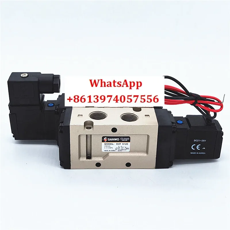 Electromagnetic Valve SVF5120-5G/4DZ-03 Korean Pneumatic SANWO Imported Two Position Five way Electromagnetic Valve
Electromagnetic Valve SVF5120-5G/4DZ-03 Korean Pneumatic SANWO Imported Two Position Five way Electromagnetic Valve