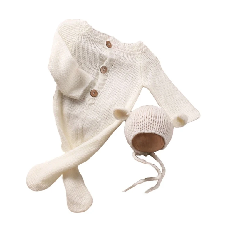 Baby Photography Set Newborn Romper & Ear Hat Photography Combo A Must for Baby
Baby Photography Set Newborn Romper & Ear Hat Photography Combo A Must for Baby