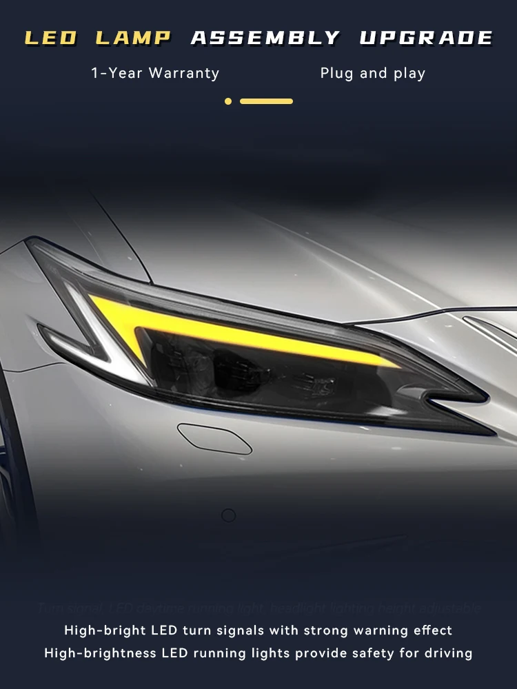 Vehicles Accessories For Lexus S200 ES260 ES250 ES300 ES350 2018-2025 Front Light DRL Head Lamp Upgrade LED Headlight Lens Auto
Vehicles Accessories For Lexus S200 ES260 ES250 ES300 ES350 2018-2025 Front Light DRL Head Lamp Upgrade LED Headlight Lens Auto
