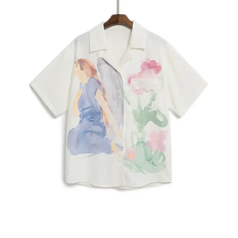 American Retro Summer 2024 Design Sense Fashion Printed Solid Color Top Polo-Neck Short Sleeve Slim Classic High Street Shirt
American Retro Summer 2024 Design Sense Fashion Printed Solid Color Top Polo-Neck Short Sleeve Slim Classic High Street Shirt