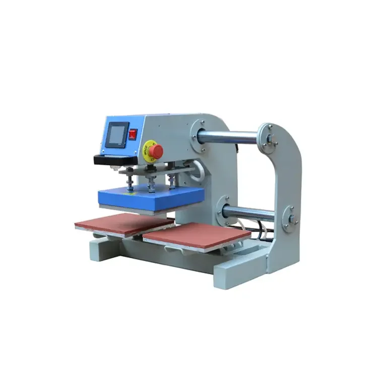 Pneumatic Heat Press Machine Small 15x15cm Logo Transfer Double Station
Pneumatic Heat Press Machine Small 15x15cm Logo Transfer Double Station