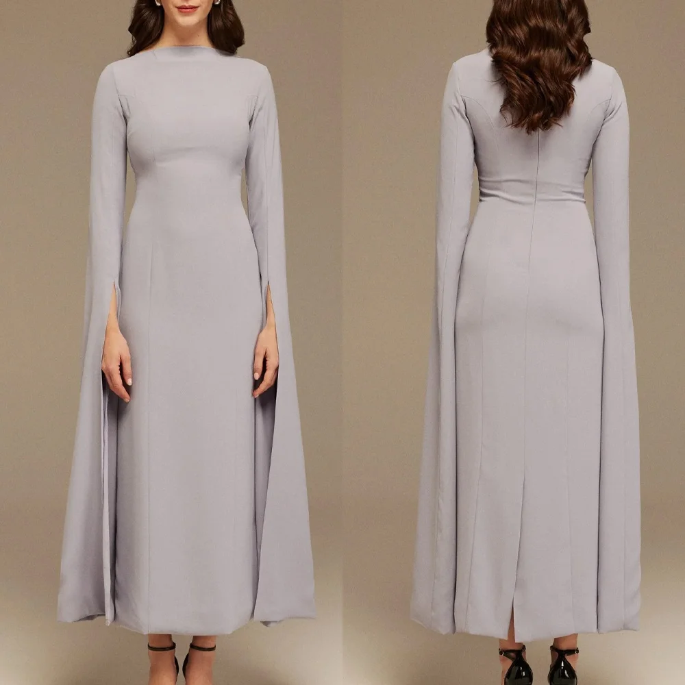 Customize Flared Sleeve Maxi Dress A-Line Long Sleeves Evening Dresses Formal Exquisite High Quality Prom Party Gown for Women
Customize Flared Sleeve Maxi Dress A-Line Long Sleeves Evening Dresses Formal Exquisite High Quality Prom Party Gown for Women