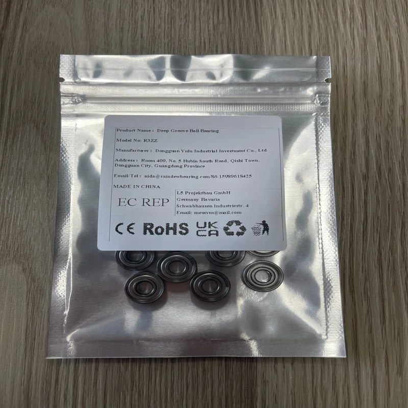 Inch Bearing R3ZZ 4.762x12.7x4.98mm Ball Bearings Smooth Rotation Low Noise of 10PCS
Inch Bearing R3ZZ 4.762x12.7x4.98mm Ball Bearings Smooth Rotation Low Noise of 10PCS