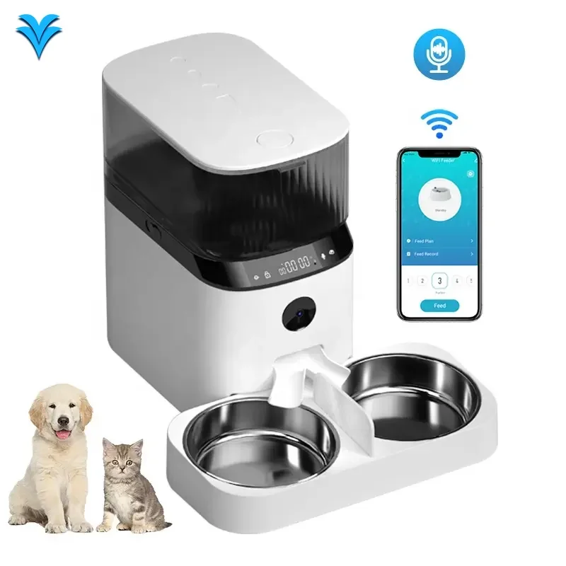 Smart pet WiFi mobile application for remote control of microchip automatic pet feeder with 5L automatic timing camera
Smart pet WiFi mobile application for remote control of microchip automatic pet feeder with 5L automatic timing camera