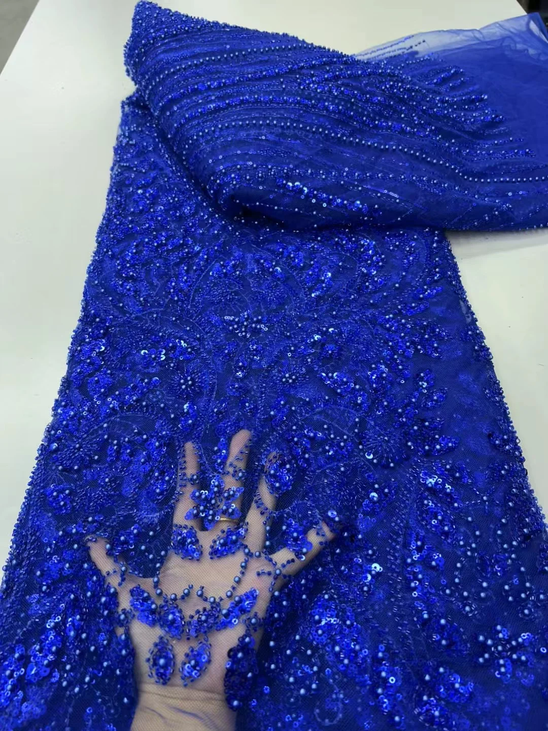 Floral Embroidery Bead Net Lace Colorful beaded Sequence Tulle Net Lace African Women Wedding Dress Material
Floral Embroidery Bead Net Lace Colorful beaded Sequence Tulle Net Lace African Women Wedding Dress Material