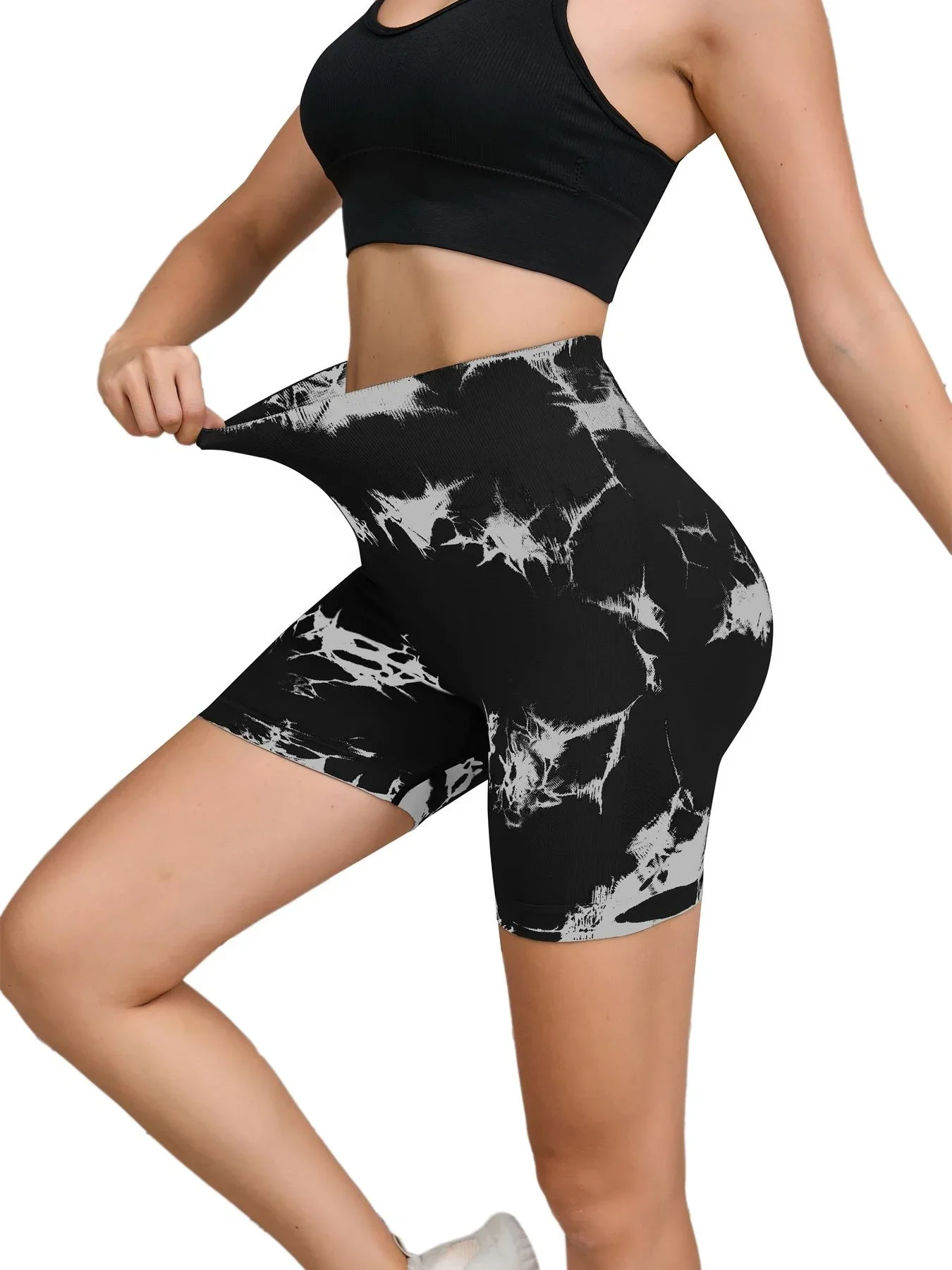 Tie Dyed Seamless Fitness Pants Women's High Waist and Hip Lifting Sports Tight Shorts Running Sexy Peach Fitness Yoga Shorts
Tie Dyed Seamless Fitness Pants Women's High Waist and Hip Lifting Sports Tight Shorts Running Sexy Peach Fitness Yoga Shorts
