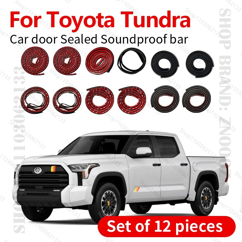 For Toyota Tundra Car Door Seal Strip Rubber Double Layer Sealing Protector Soundproof Strip Dustproof Seal Strip 12 PCS Set
For Toyota Tundra Car Door Seal Strip Rubber Double Layer Sealing Protector Soundproof Strip Dustproof Seal Strip 12 PCS Set