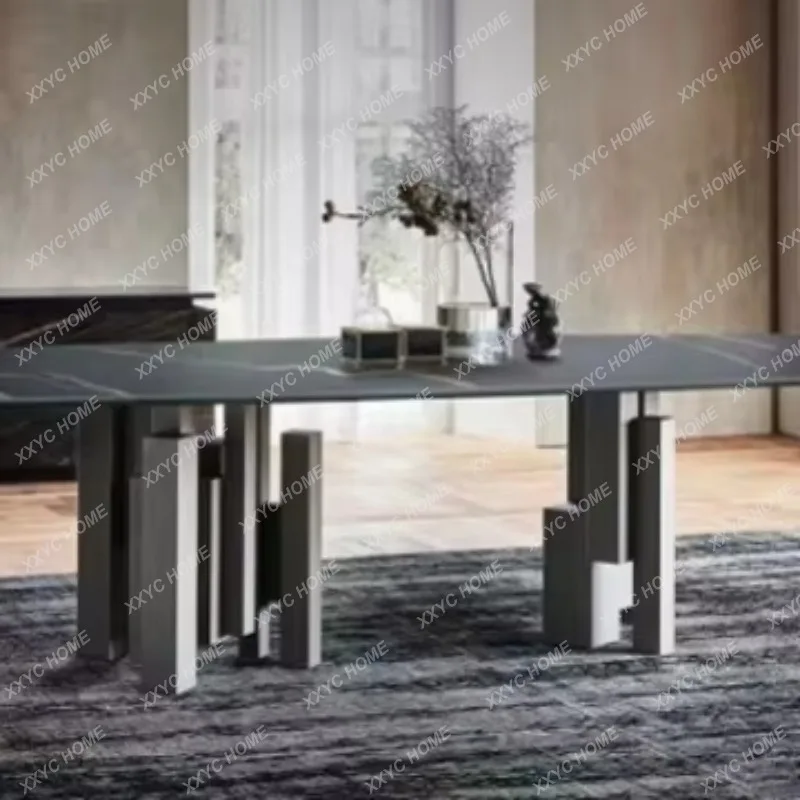 C Slate dining table minimalist dining table Villa dining table Rectangle family home
C Slate dining table minimalist dining table Villa dining table Rectangle family home