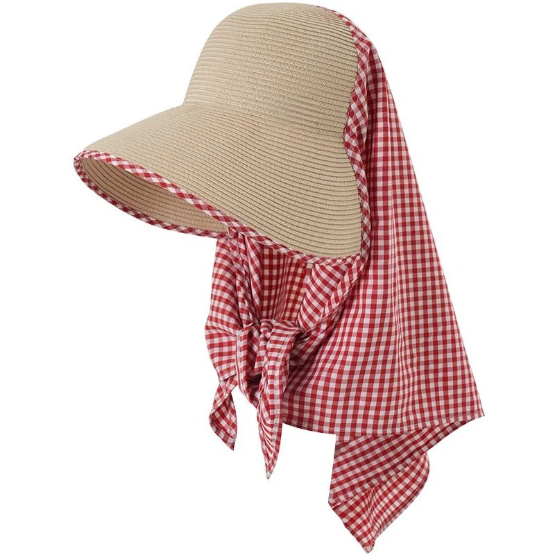 Fashion sun women's summer headscarf silk scarf straw hat sun protection vacation
Fashion sun women's summer headscarf silk scarf straw hat sun protection vacation