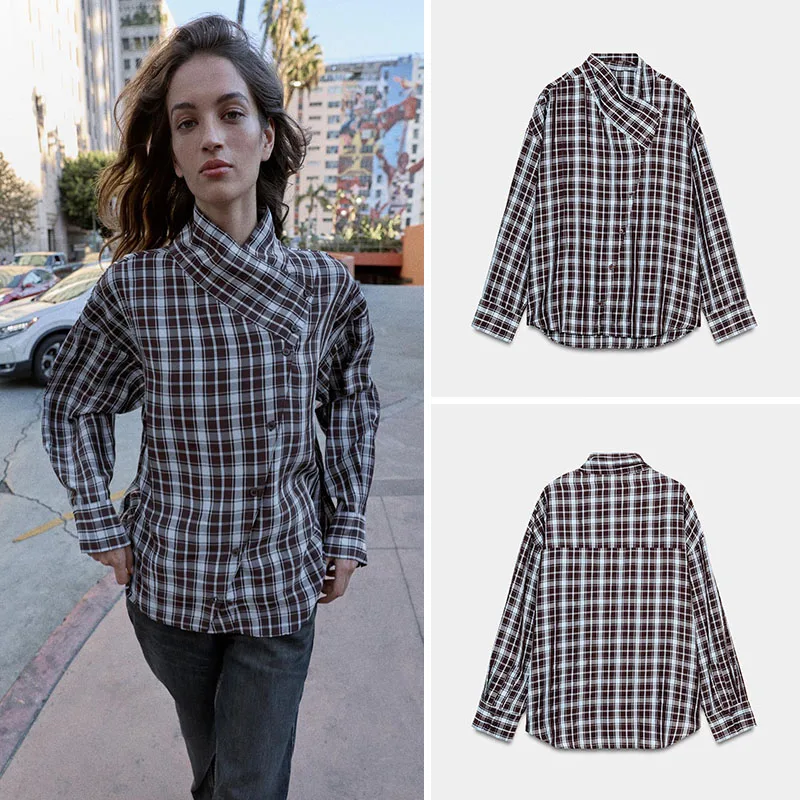 Новинка весенней коллекции: Женская блузка в стиле ретро с длинным рукавом, воротником-стойкой, в клетку, на двубортной застежке, этнический сценический костюм 2206544 049
Новинка весенней коллекции: Женская блузка в стиле ретро с длинным рукавом, воротником-стойкой, в клетку, на двубортной застежке, этнический сценический костюм 2206544 049