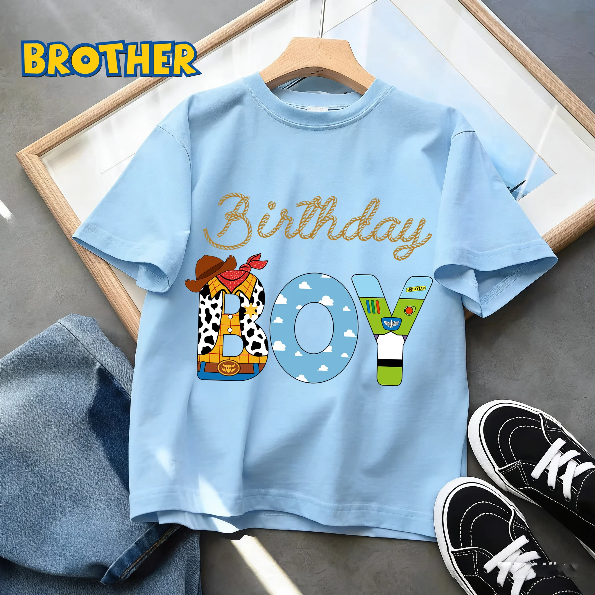 New Disney Toy Story Kids T Shirt Woody Jessie Cartoon Print Short Sleeve Soft Breathable Boys Girls Birthday Party Summer Gift
New Disney Toy Story Kids T Shirt Woody Jessie Cartoon Print Short Sleeve Soft Breathable Boys Girls Birthday Party Summer Gift