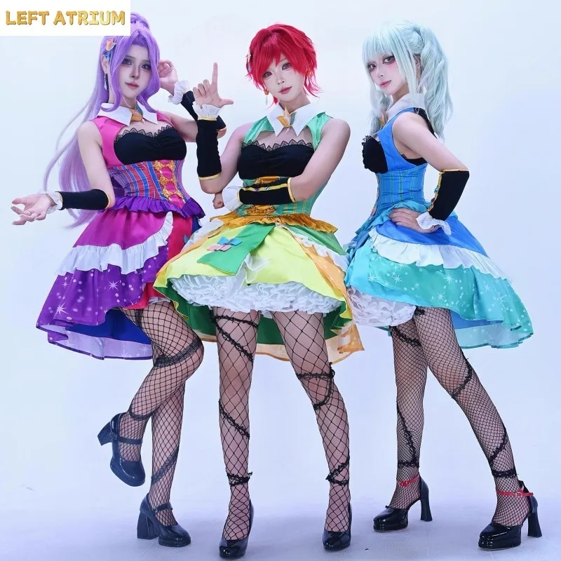 Anime Aikatsu!Todo Yurika Ichinose Kaede Kanzaki Mitsuki Cosplay Costume Tristar Princess Dress Lolita Skirt Woman Sexy Suit
Anime Aikatsu!Todo Yurika Ichinose Kaede Kanzaki Mitsuki Cosplay Costume Tristar Princess Dress Lolita Skirt Woman Sexy Suit